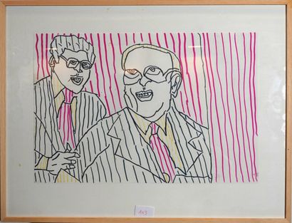 Éric Mc Donald (XX° siècle)
Sans titre
Feutre...