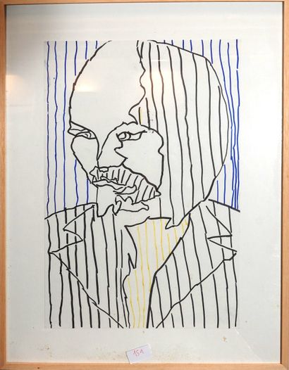 Éric Mc Donald (XX° siècle)
Sans titre
Feutre...