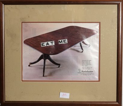 Cary Leibowitz (né en 1963)
« EAT me», 1990
Collage...