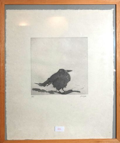 Yves Lévèque (né en 1937)
« Le Freux», 1979-1980
Pointe-sèche...