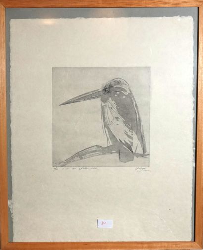Yves Lévèque (né en 1937)
« Le Martin Pêcheur...