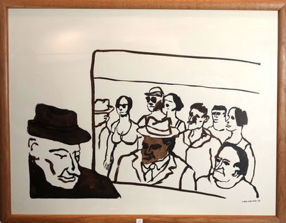 Claude Darotcheche (1933-2008)
« Le métro...