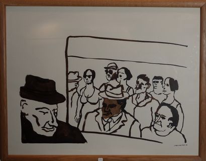 Claude Darotcheche (1933-2008)
« Le métro...
