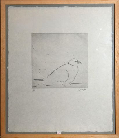 Yves Lévèque (né en 1937)
« La colombe »,...