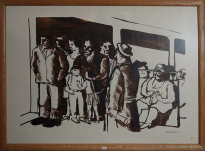 Claude Darotcheche (1933-2008)
« Le métro...
