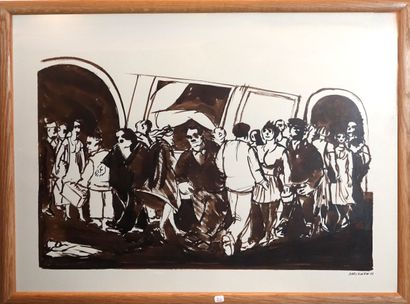 Claude Darotcheche (1933-2008)
« Le métro...