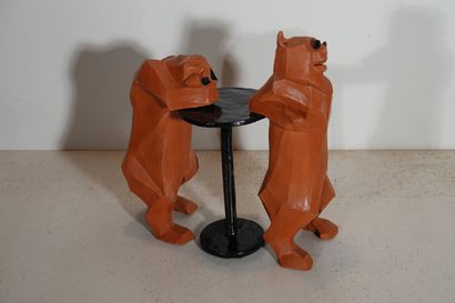 Lynx
Sans titre, 1990
Groupe en terre cuite...