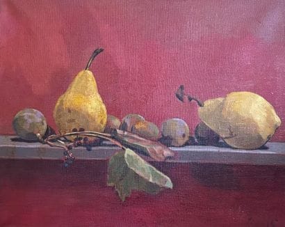 Lionel CHARDINE (né en 1971)
Poires et prunes...