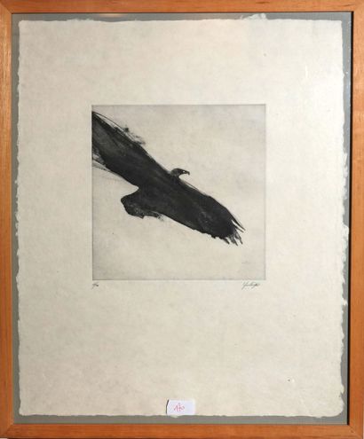 Yves Lévèque (né en 1937)
« L’aigle », 1979-1980
Pointe-sèche...