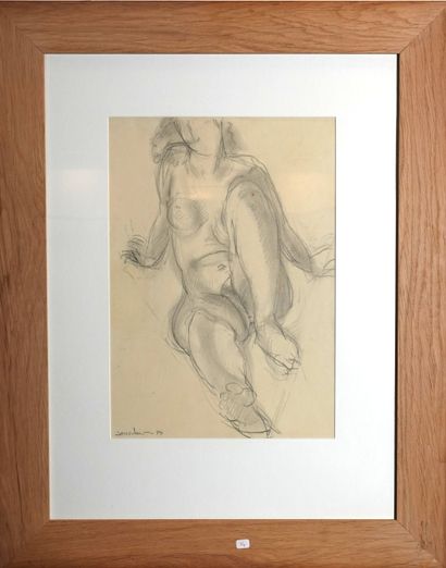 Philippe Jourdain (né en 1960)
Nu, 1988
Fusain...