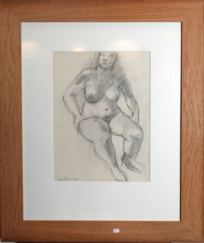 Philippe Jourdain (né en 1960)
Nu, 1988
Fusain...