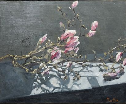 Agnès Guillon (née en 1976)
« Magnolias »
Huile...