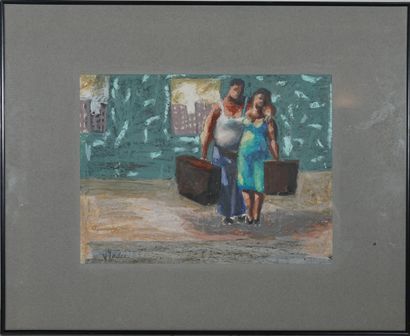 Jean-Yves Madec (né en 1960)
Couple
Gouache...
