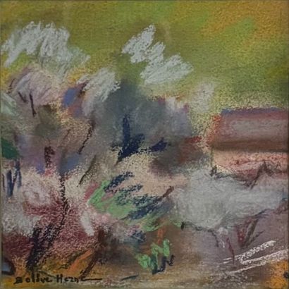 Olive HERNE (XXe siècle)
Paysage rupestre,...