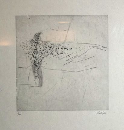 Yves Lévèque (né en 1937)
« L’Emouchet »,...