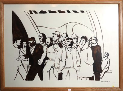 Claude Darotcheche (1933-2008)
« Le métro...