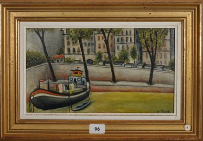 M. Favre 
Marine
Huile sur toile signé en...