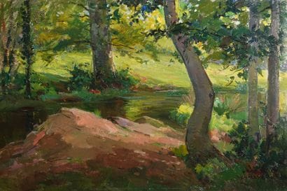 Jean Chaleyé (1878-1960)
« Paysage au ruisseau...