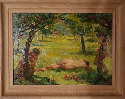 Jean Chaleyé (1878-1960)
Nu dans la nature,...