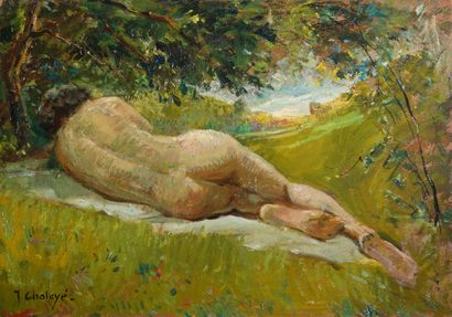 Jean Chaleyé (1878-1960)
« Nu allongé »,
Huile...