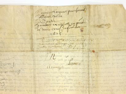 HAUTE-MARNE. COURCELLES-SUR-AUJON 1673. Before...