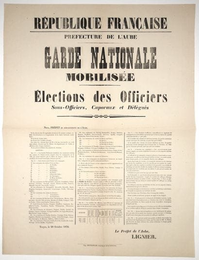 TROYES, le 20 Octobre 1870 – Préfecture de...