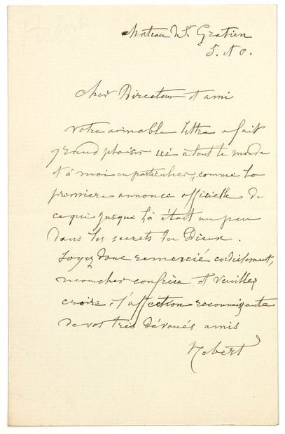 Ernest HEBERT, Peintre. Élève de David-d’Angers...
