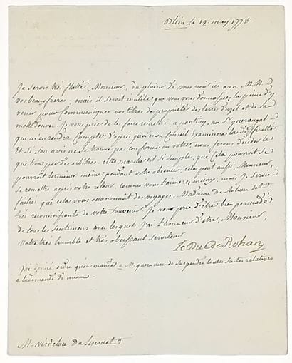 ROHAN-CHABOT. BRETAGNE. Louis Antoine Auguste...