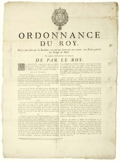 DAUPHINÉ. 1731. “Ordonnance du ROY, pour...