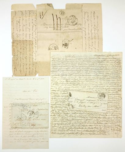 VAR. PORT OF TOULON. 7 Letters (1818–1855),...