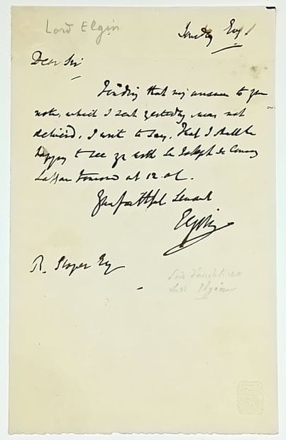 Comte d’ELGIN. Victor Alexander, 9e Comte...