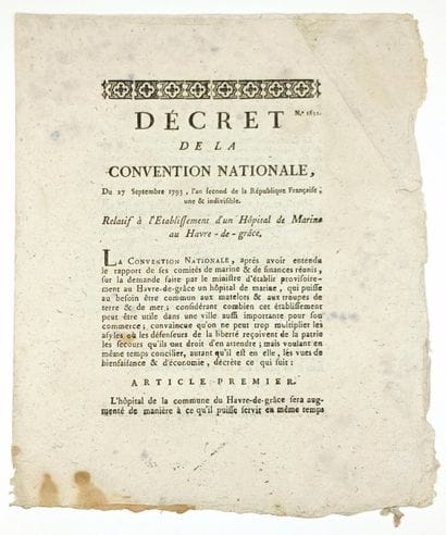 LE HAVRE (Seine-Maritime). “Decree of the...