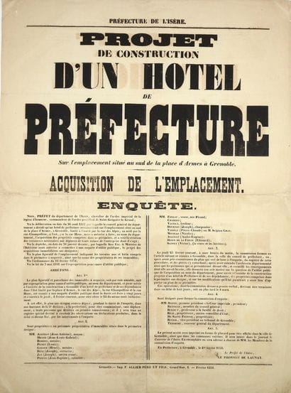 ISÈRE (GRENOBLE) - PROJET DE CONSTRUCTION...