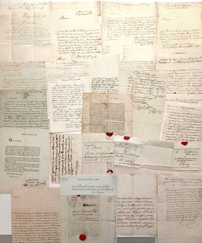 GARD. 26 letters and documents (1657–1844):...