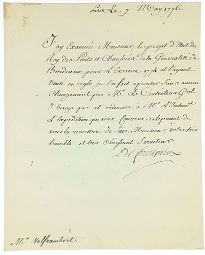 Michel BOUVARD DE FOURQUEUX (Paris 1719-1789)...