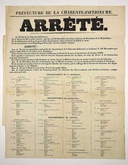 CHARENTE-MARITIME. ÉLECTION PRÉSIDENTIELLE...