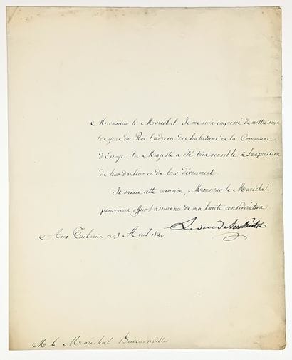 The Duc de LA CHÂTRE. Claude-Louis, comte...