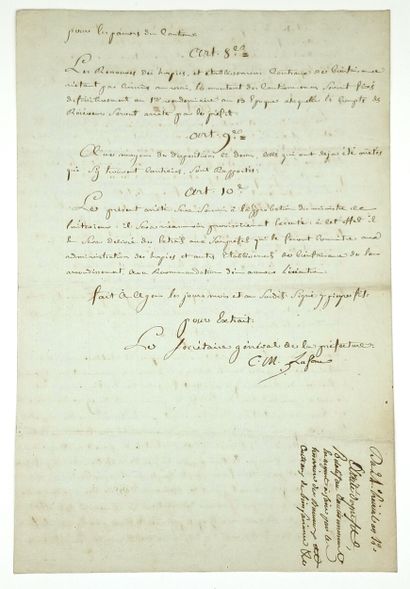 LOT-ET-GARONNE. Excerpt from the records...