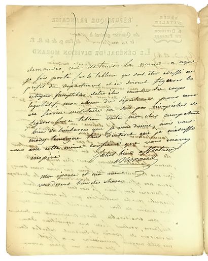 Baron Joseph de MORAND, Major General, Governor...