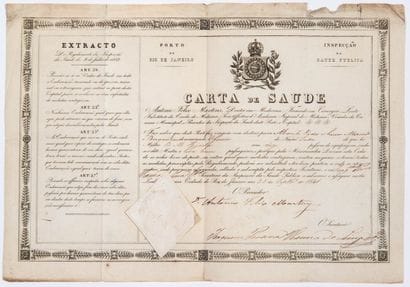 BRAZIL. HEALTH CERTIFICATE issued by the...