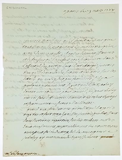 Jean-Baptiste VAQUETTE de GRIBEAUVAL (Amiens/...
