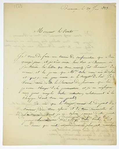 DOUBS. Paul Ambroise de VILLEFRANCON, Archbishop...
