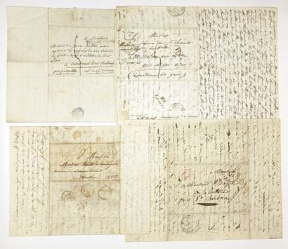 VAR. PORT OF TOULON. 7 Letters (1818–1855),...