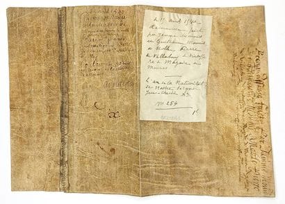 Hérault. 1540. Grant of a fief by Jeanne...