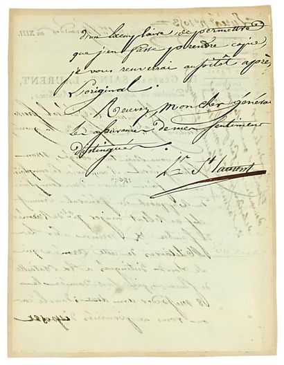 General SAINT LAURENT Louis Joseph Auguste...