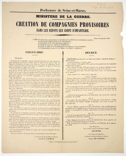 SEINE-ET-MARNE. (EUGÉNIE L’Impératrice Régente....