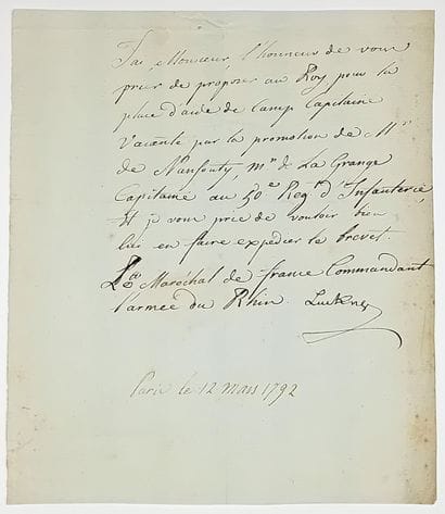 Marshal LUCKNER (Nicolas, baron de) Camb...