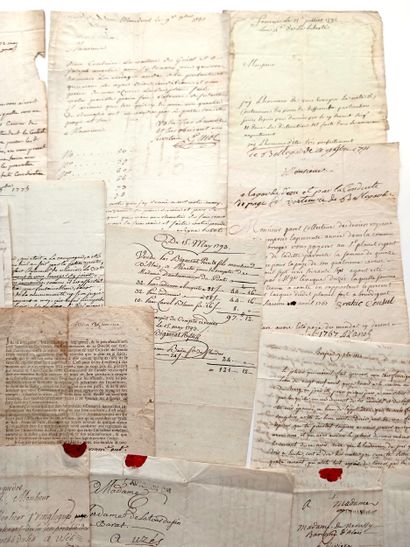GARD. 26 letters and documents (1657–1844):...