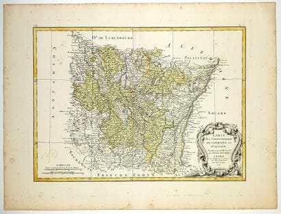 ALSACE LORRAINE. « Carte des Gouvernements...