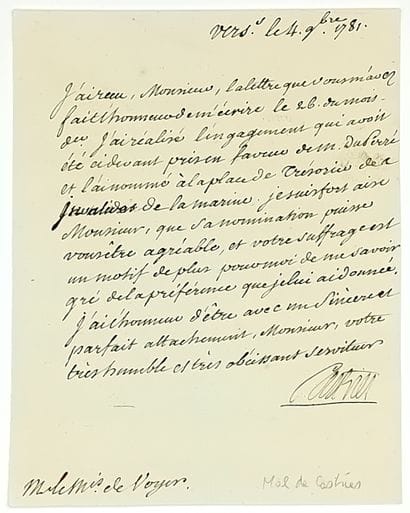Maréchal de CASTRIES. Charles Eugène Gabriel...